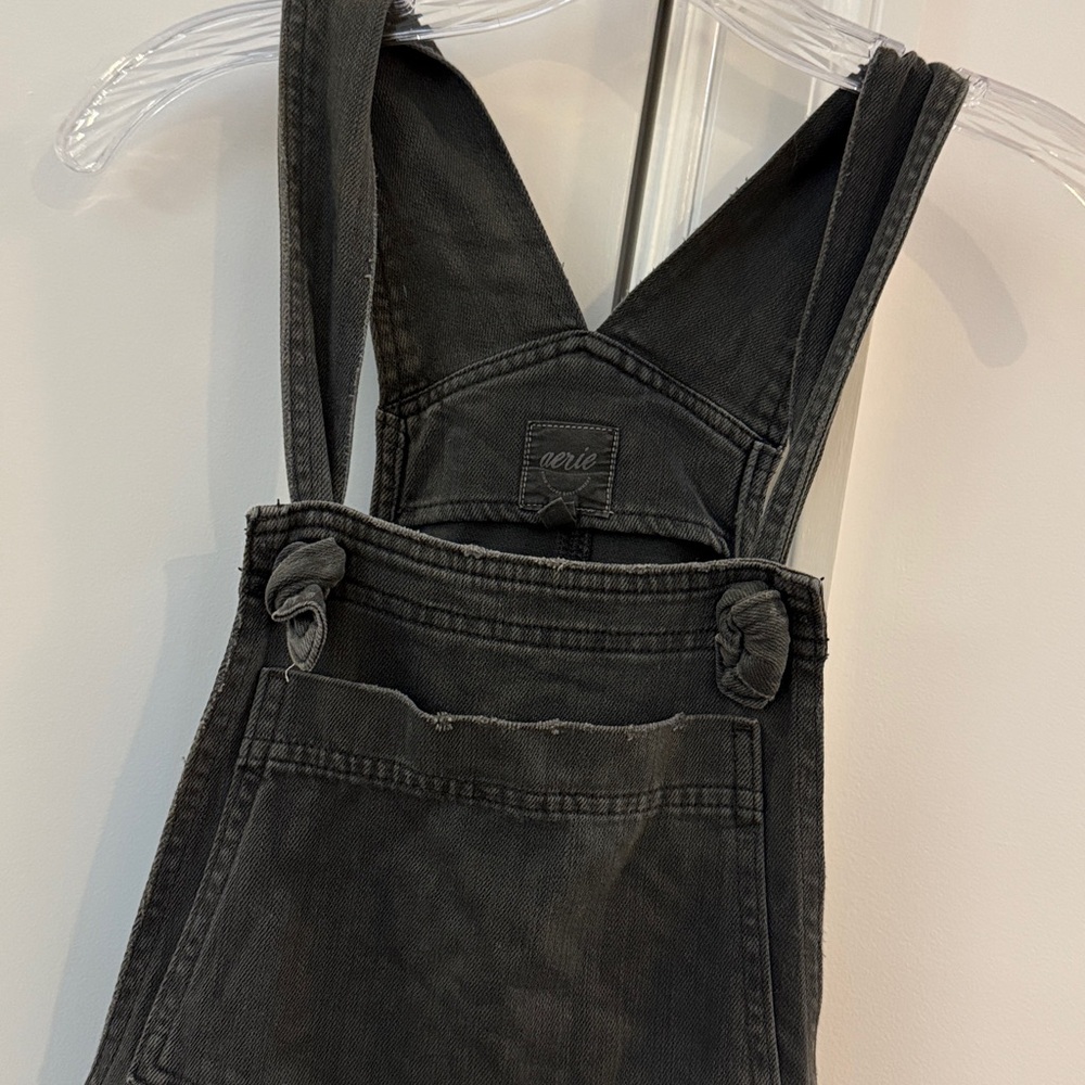 Aerie Charcoal Overalls - Picture 3 of 8